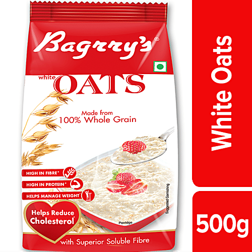 Bagrrys White Oats, 500 g Pouch 