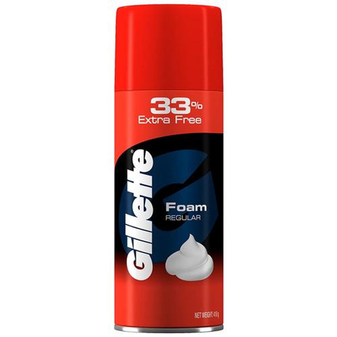 Gillette Foam Shave - Lathers Quickly & Hydrates, Regular, 418 g 