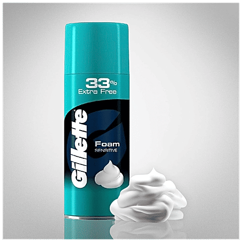 Buy Gillette Pre Shave Foam Classic Sensitive Skin 418 Gm Online At Best Price of Rs 224 bigbasket