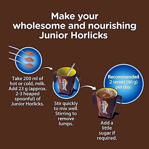Buy Horlicks Junior Health Nutrition Drink Chocolate Flavour Stage 1 2