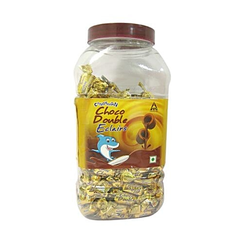 Candyman Eclairs Chocolate- Choco Double, 697.5 g Bottle 