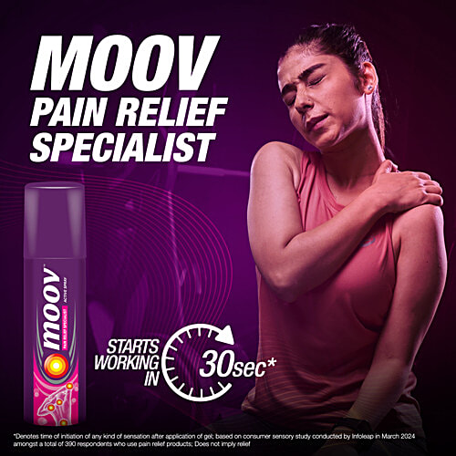 Moov Instant Pain Relief Spray - Useful For Back, Joint, Knee, Muscle Pain & Sports & Fitness Injuries, 50 g  