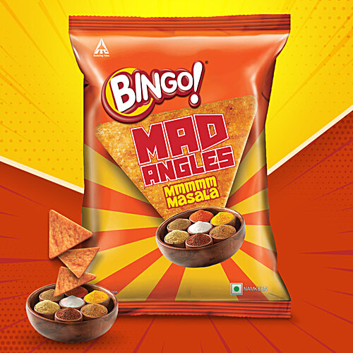 Bingo! Mmmmm Masala Mad Angles, 60 g  