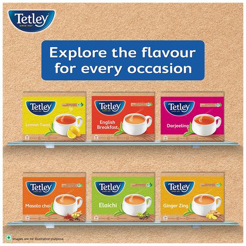 Tetley Black Tea - Original, Classic Assam Blend, Staple-Free, Environment Friendly Bags, 200 g (100 bags x 1.7 g each) 