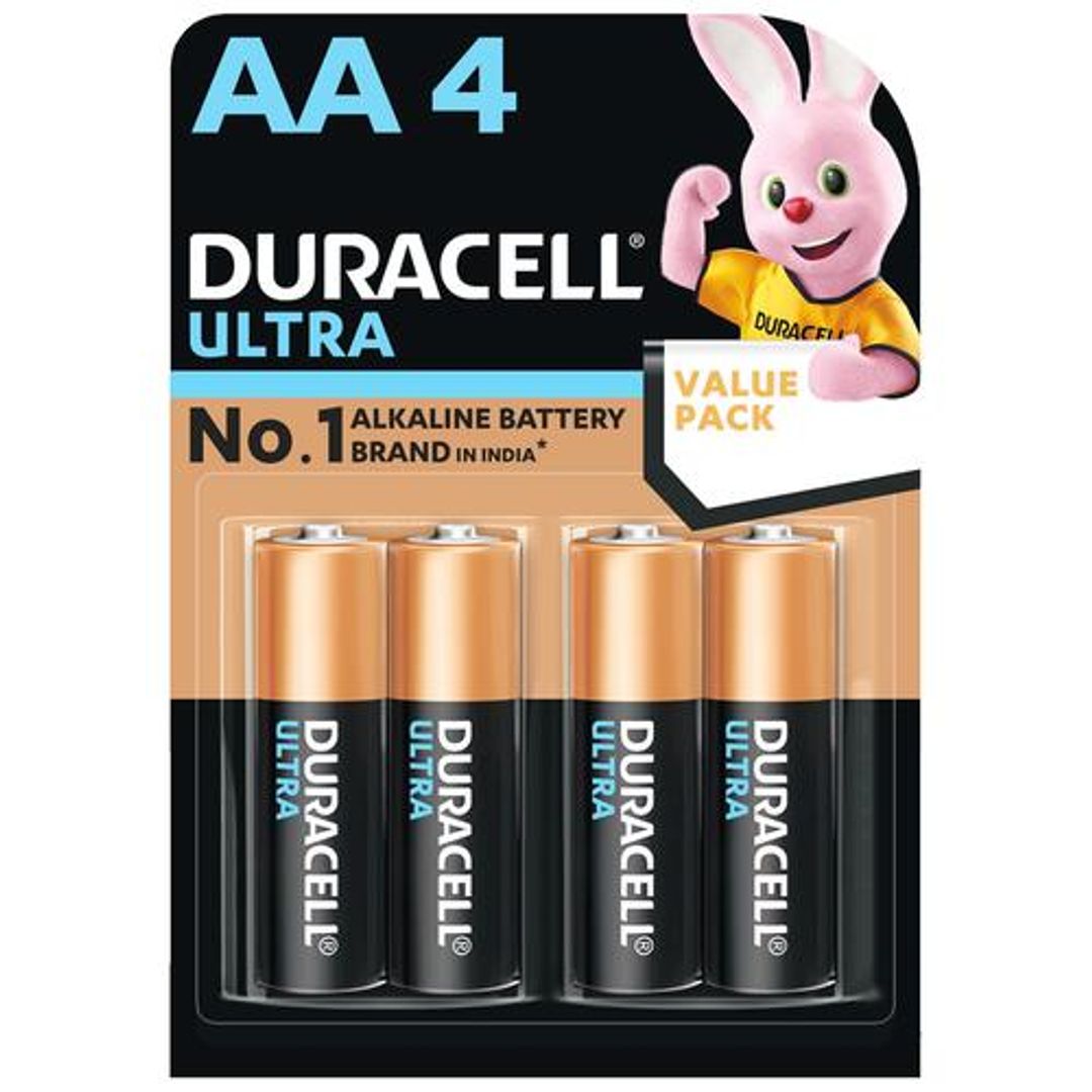 Duracell Ultra Alkaline AA Batteries, 4 pcs 