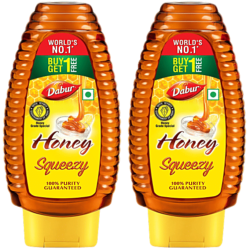 Dabur Pure Honey, 400 g (Buy 1 Get 1 Free) 