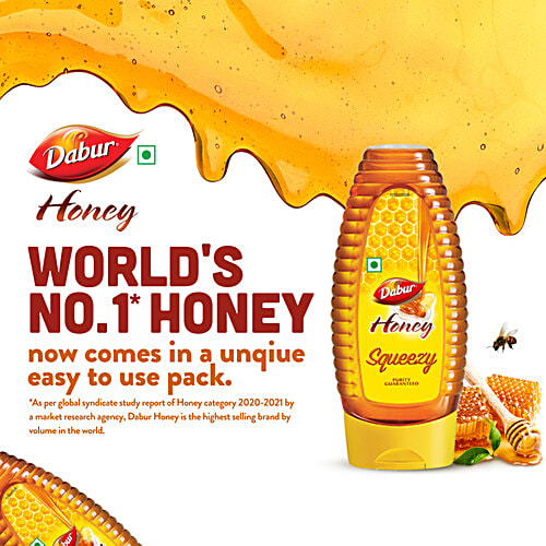 Dabur Pure Honey, 400 g (Buy 1 Get 1 Free) 