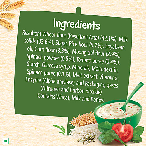 Nestle Cerelac Multigrain Dal Veg Baby Cereal With Milk - From 12-24 Months, 300 g Source of Iron, Rich in Protein, 14 Nutrients Including Vitamins & Minerals