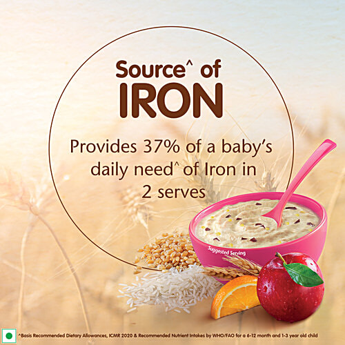 Nestle Cerelac Wheat-Rice Mixed Fruit Baby Cereal With Milk - From 10 To 24 Months, 300 g No Preservatives, Source of Iron, Rich in Protein, 14 Nutrients Including Vitamins & Minerals