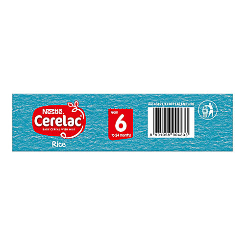 Nestle Cerelac Rice Baby Cereal With Milk For 6-24 Months, 300 g  Source of Iron, Rich in Protein, 14 Nutrients Including Vitamins & Minerals