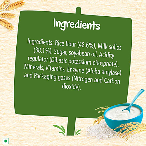 Nestle Cerelac Rice Baby Cereal With Milk For 6-24 Months, 300 g  Source of Iron, Rich in Protein, 14 Nutrients Including Vitamins & Minerals