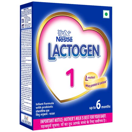 Nestle  Lactogen Infant Formula Powder - With Probiotic, Stage 1, Up To 6 Months, Whey Protein & Lactose, 400 g  