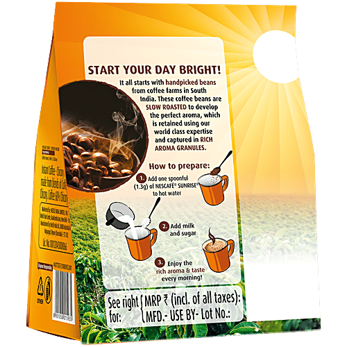 Nescafe Sunrise Instant Coffee Powder - Chicory Mix, 190 g Pouch