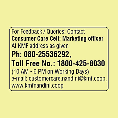 Nandini Unsalted Pasteurised Butter, 500 g Carton Made from Cow Milk