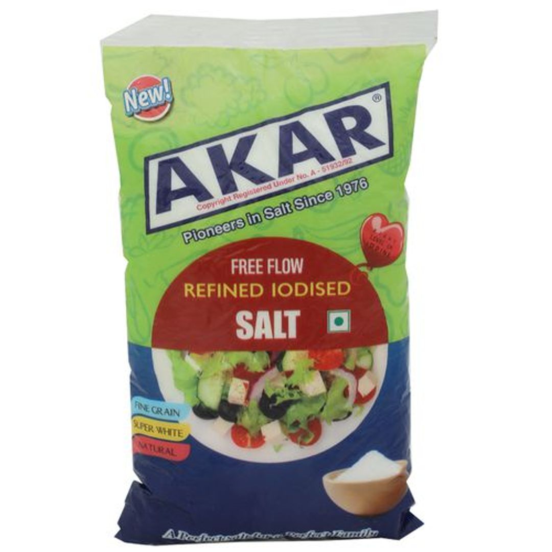 AKAR Salt/Uppu - Free Flow, 1 kg Pouch