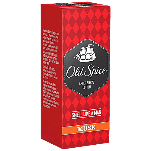 Old Spice After Shave Lotion - Musk, Makes Skin Feel Fresh, 100 ml