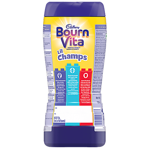 Bournvita Chocolate Health Drink - Bournvita Little Champs, 500 g Jar 
