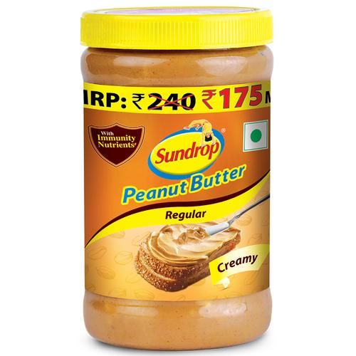 Sundrop Peanut Butter - Creamy, Rich In Protein, Spreads, 462 g Plastic Bottle 