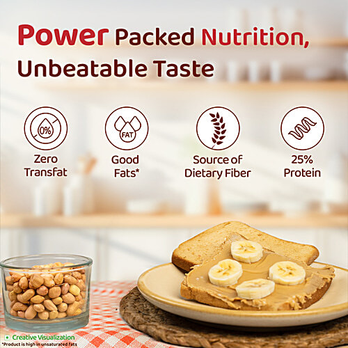 Sundrop Regular Creamy Peanut Butter, 462 g Bottle Packed with Proteins