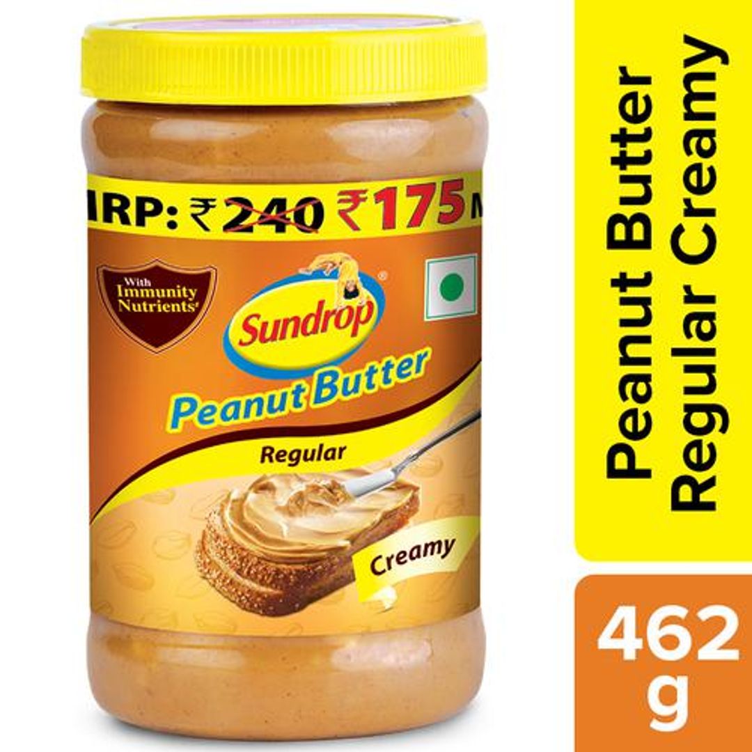 Sundrop Peanut Butter - Creamy, Rich In Protein, Spreads, 462 g Plastic Bottle