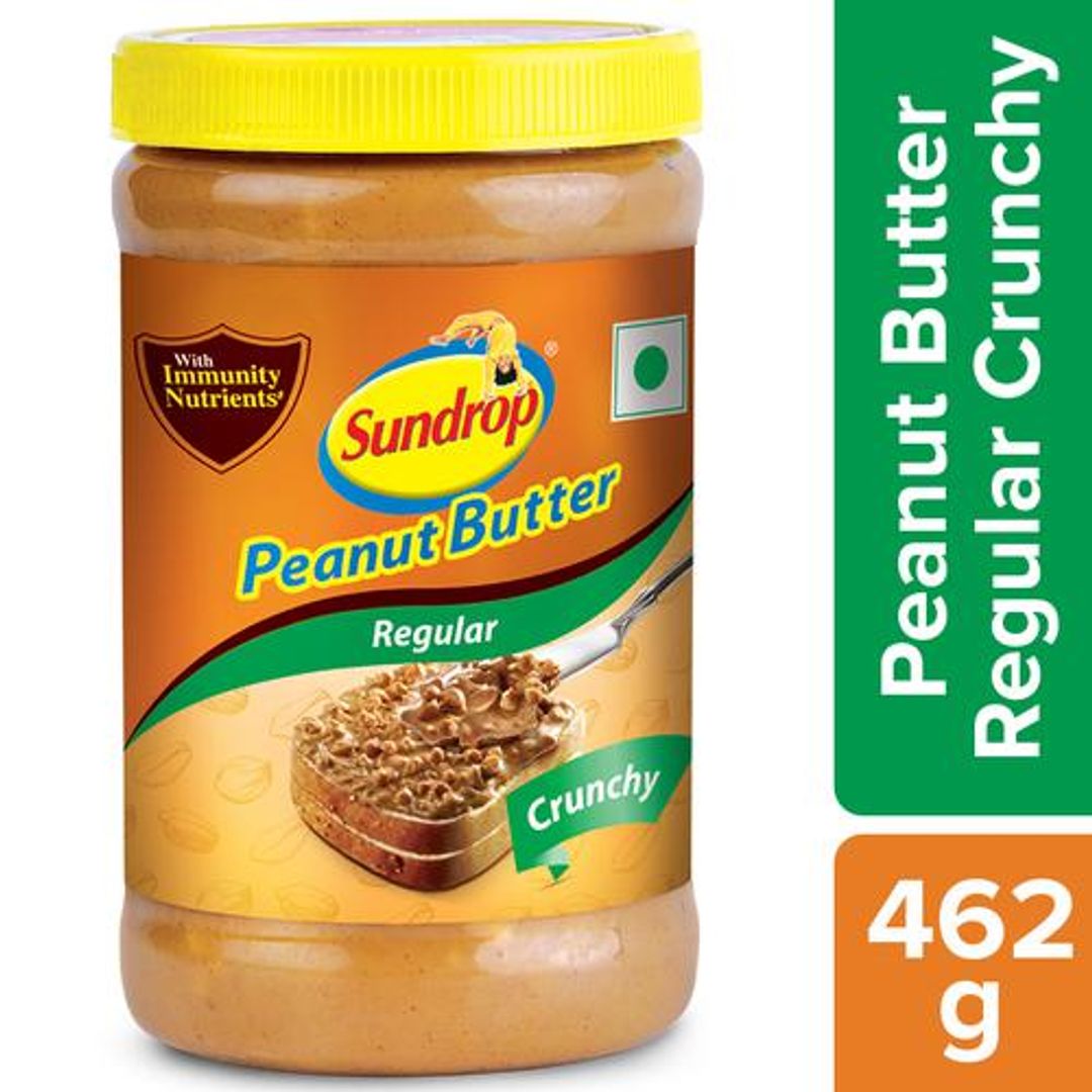 Sundrop Peanut Butter - Crunchy, Rich In Protein, Spreads, 462 g Jar