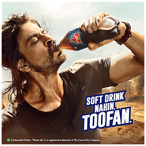 Thums Up Soft Drink, 750 ml PET Bottle Zero Fat