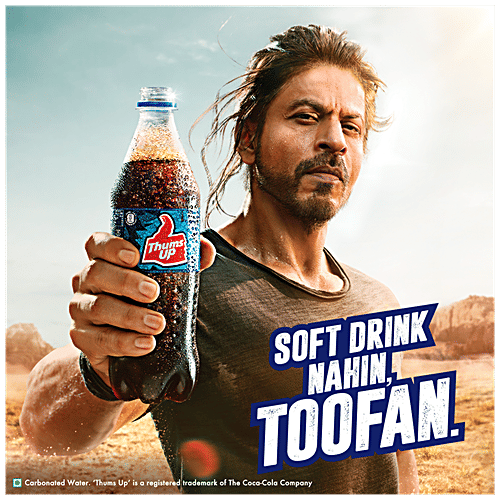 Thums Up Soft Drink, 750 ml PET Bottle Zero Fat