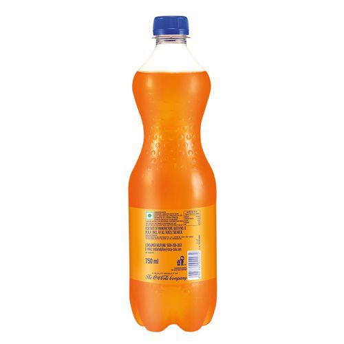 Fanta Soft Drink - Orange Flavoured, 750 ml PET Bottle 