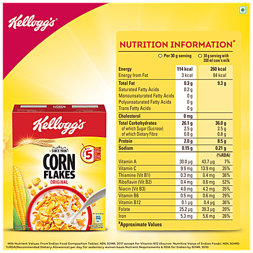 Buy Kelloggs Corn Flakes Original 250 Gm Carton Online At Best Price of Rs 110 bigbasket