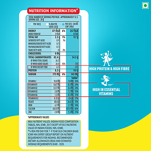 Kellogg's Chocos - Duet, 375 g Source of Fibre, High in Protein