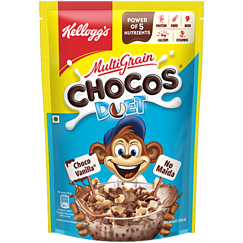Kellogg's Chocos - Duet, 375 g Source of Fibre, High in Protein