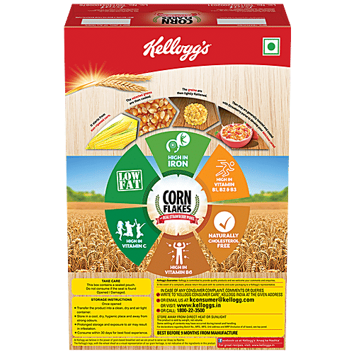 Kelloggs Corn Flakes With Real Strawberry Puree, 300 g  