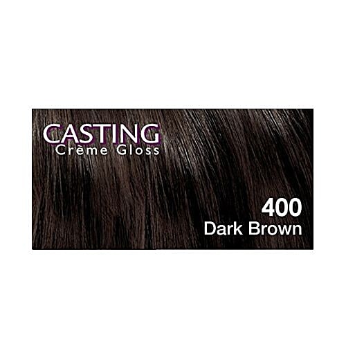 L'Oreal Paris Loreal Paris Casting Creme Gloss Hair Colour Dark Brown 400 87.5 gm + 72 ml, 87.5 g + 72 ml  