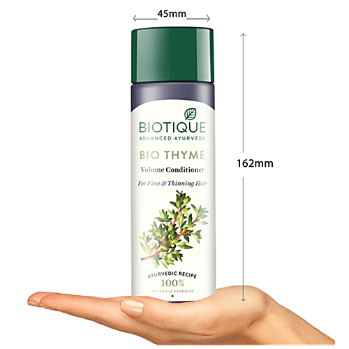 BIOTIQUE Volume Conditioner - Bio Thyme, For Fine & Thinning Hair, 200 ml  100% Botanical Extracts