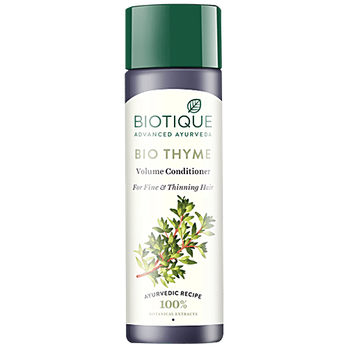 BIOTIQUE Volume Conditioner - Bio Thyme, For Fine & Thinning Hair, 200 ml  100% Botanical Extracts