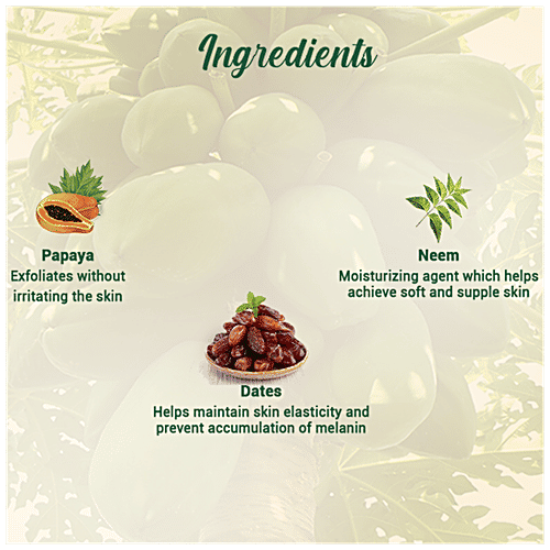 BIOTIQUE Brightening & Revitalizing Face Scrub - Papaya, Tan Removal, All Skin Type, 75 g 100% Botanical Extracts