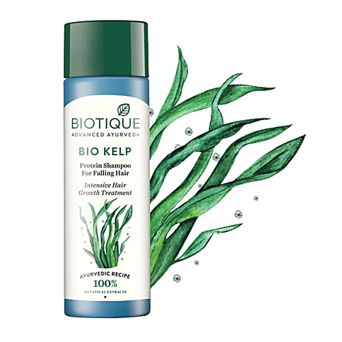 BIOTIQUE Anti Hair Fall Shampoo - Ocean Kelp, Intensive Hair Regrowth Treatment, 190 ml  100% Botanical Extracts