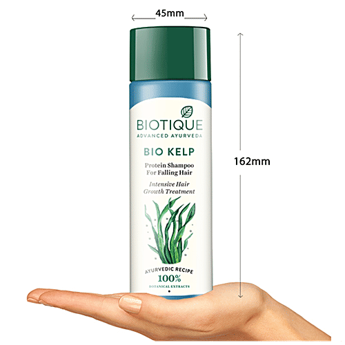 BIOTIQUE Anti Hair Fall Shampoo - Ocean Kelp, Intensive Hair Regrowth Treatment, 190 ml  100% Botanical Extracts