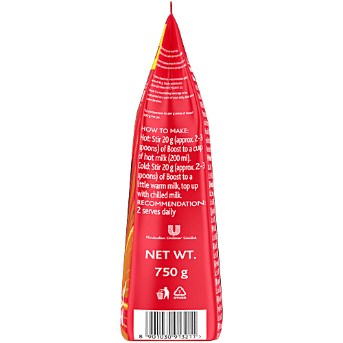 Boost Chocolate Nutrition Drink Powder, 750 g Carton Energy & Sports