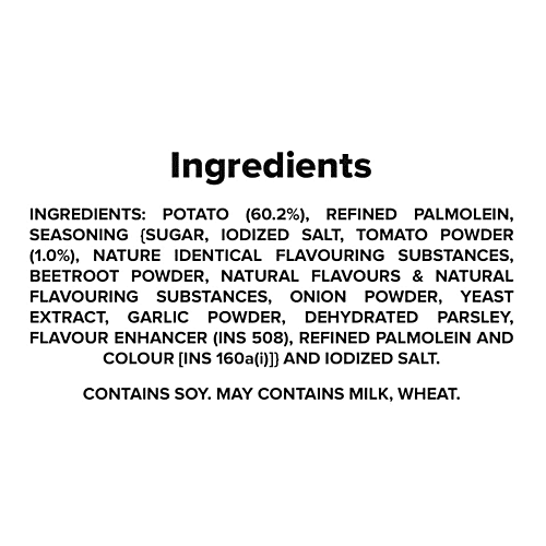 Bingo! Tomato Potato Chips, 45 g Pouch Crispy & Tangy