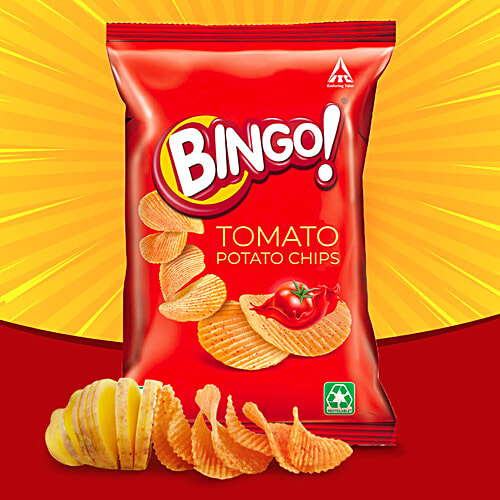 Bingo! Tomato Potato Chips, 45 g Pouch Crispy & Tangy