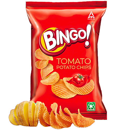 Bingo! Tomato Potato Chips, 45 g Pouch Crispy & Tangy
