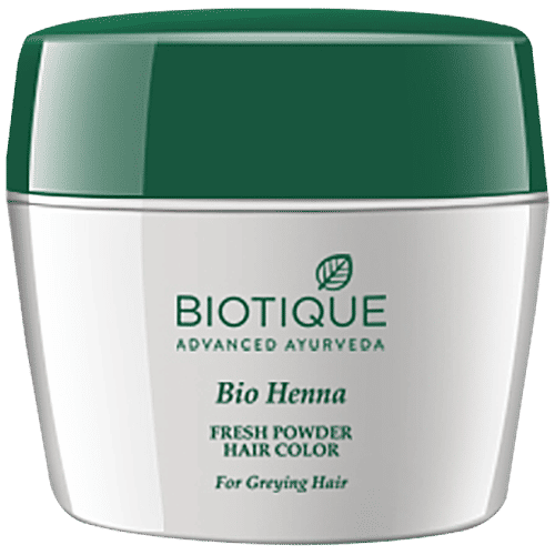 Buy Biotique Bio Henna Fresh Powder Hair Colour For Dark Hair 90 Gm