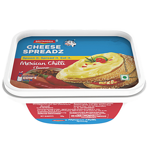 Britannia Cheese Spread - Mexican Mirchi, 180 g  