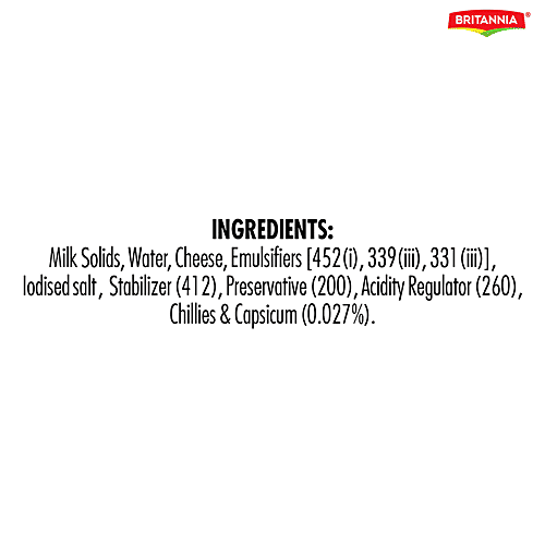 Britannia Cheese Spread - Mexican Mirchi, 180 g  