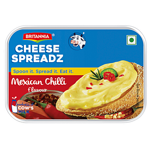 Britannia Cheese Spread - Mexican Mirchi, 180 g  