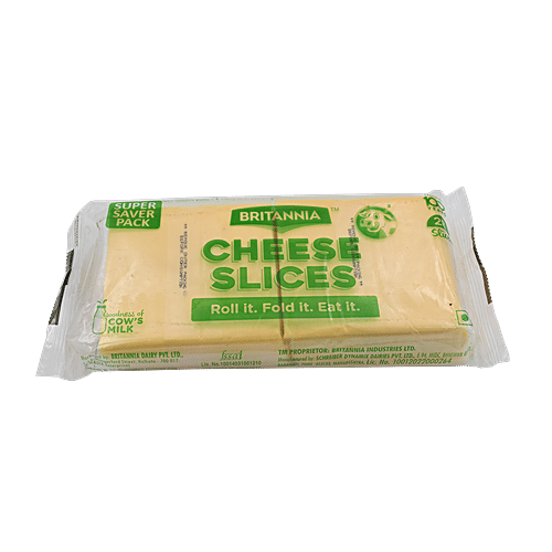 Buy Britannia Cheese Slice Processed Cheddar 476 Gm Pouch Online At