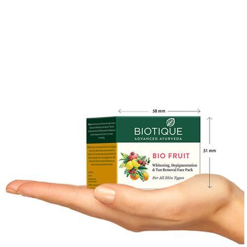 BIOTIQUE Bio Fruit - Whitening & Depigmentation Face Pack, 75 g  