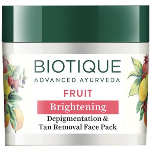BIOTIQUE Depigmentation & Tan Removal Face Pack - Fruit, Brightening, 75 g  100% Botanical Extracts