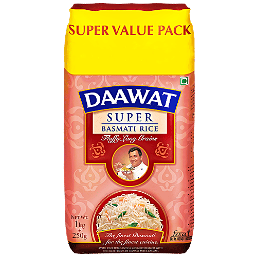Buy Daawat Basmati Rice Super 1 Kg Pouch Online At Best ...